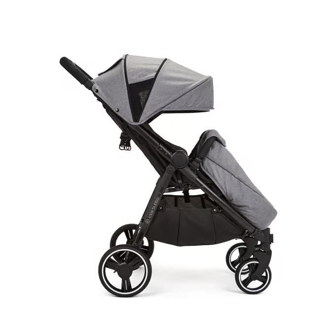 Ickle Bubba Venus Prime Zwillingskinderwagen, faltbar & leicht, bis 15 kg, Grau