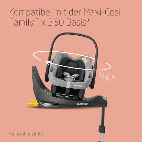 Maxi-Cosi Zelia S Trio 3-in-1 Kinderwagen Set, kompakt & faltbar, bis 22 kg, Grau