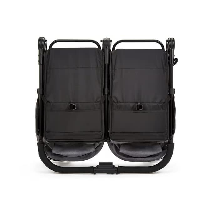 Ickle Bubba Venus Prime Zwillingskinderwagen, faltbar & leicht, bis 15 kg, Grau