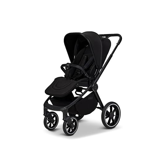 MOON RESEA+ Kombi-Kinderwagen Edition+, mit Wanne & Sportsitz, bis 22 kg, Onyx