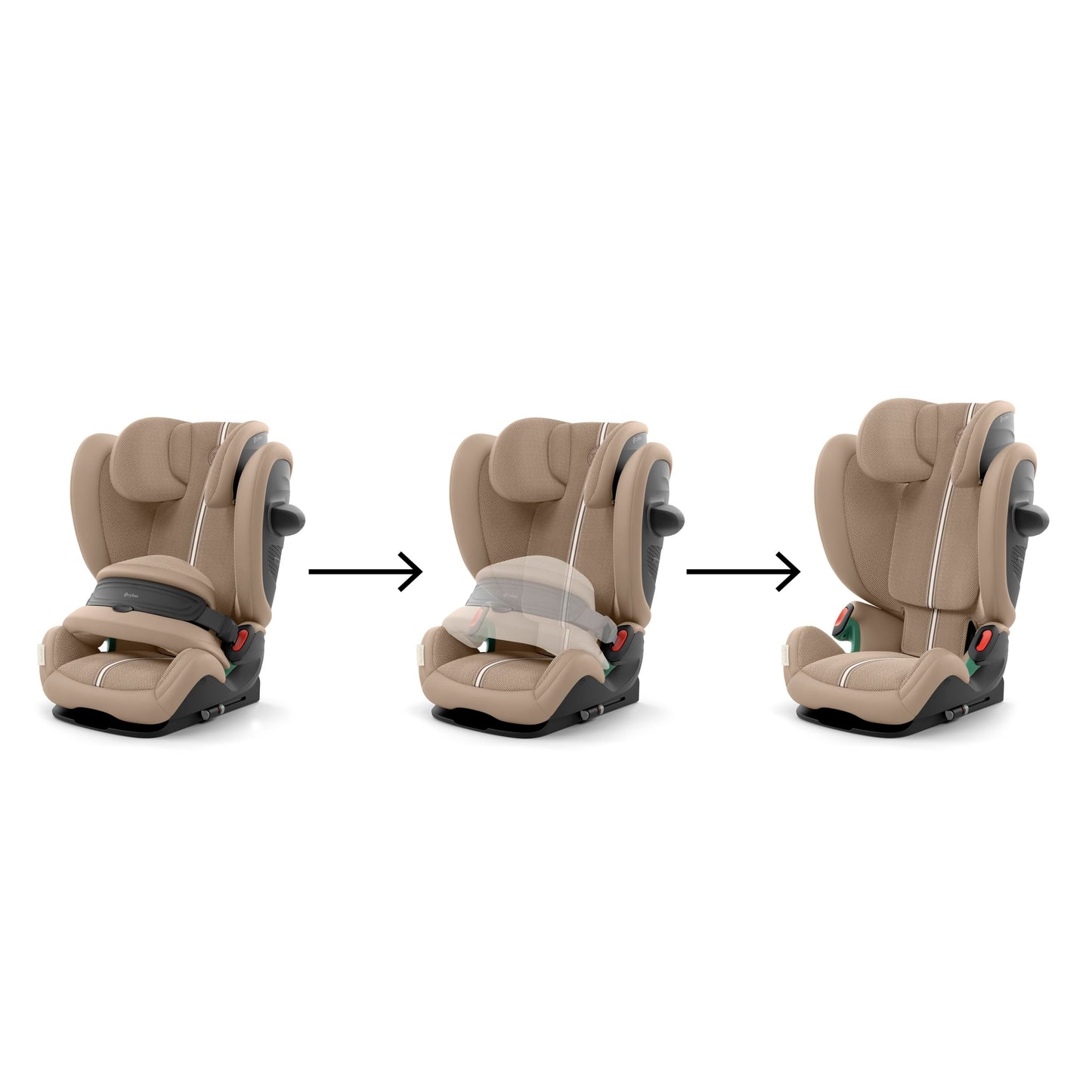 CYBEX Pallas G2 i-Size Kindersitz, 76–150 cm, 15 Monate–12 Jahre, Beige