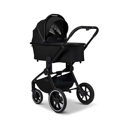 MOON RESEA+ Kombi-Kinderwagen Edition+, mit Wanne & Sportsitz, bis 22 kg, Onyx