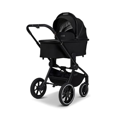 MOON RESEA+ Kombi-Kinderwagen Edition+, mit Wanne & Sportsitz, bis 22 kg, Onyx