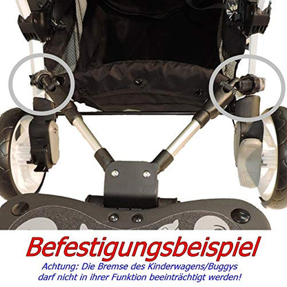 EICHHORN Kinderwagen Geschwisterboard Cozy C-Rider mit Sitz & Lenkrad, bis 25 kg