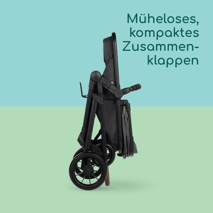 Bebeconfort Haze Trio 3-in-1 Kinderwagen Set, leicht & faltbar, bis 22 kg, Grau