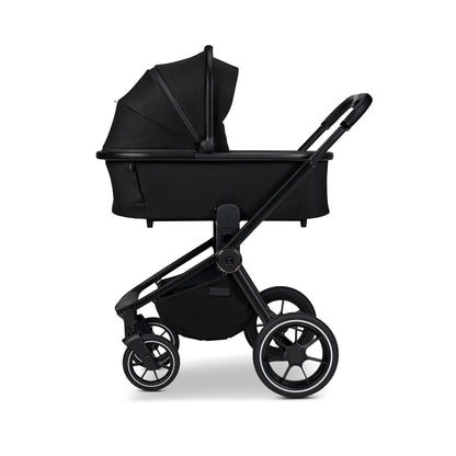 MOON RESEA+ Kombi-Kinderwagen Edition+, mit Wanne & Sportsitz, bis 22 kg, Onyx