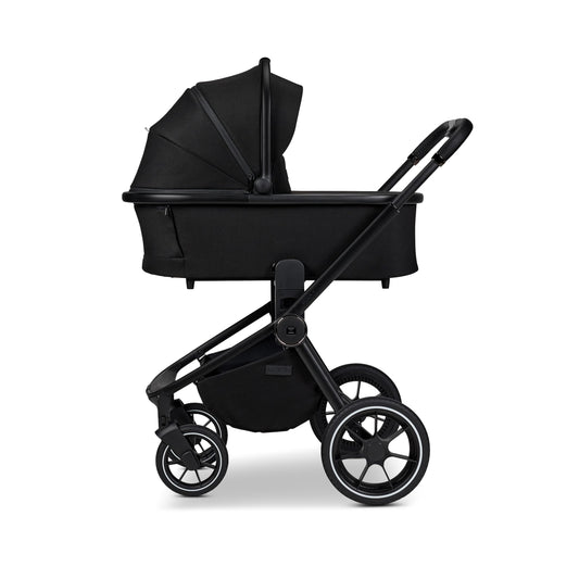 MOON RESEA+ Kombi-Kinderwagen Edition+, mit Wanne & Sportsitz, bis 22 kg, Onyx